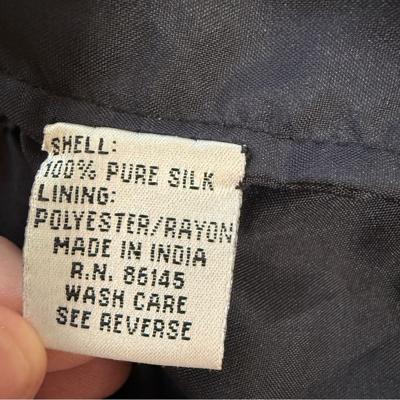 Sean Collection VTG Womens 90s Black Beaded Silk Formal Evening Jacket M Event - Picture 5 of 15